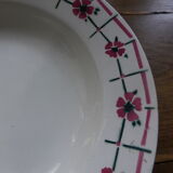 Round hollow serving dish from the Céranord St amand factory, Monique model