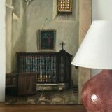 Vintage ceramic lamp foot