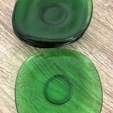 6 Vereco cups 6 saucers, Mid-Century Modern design