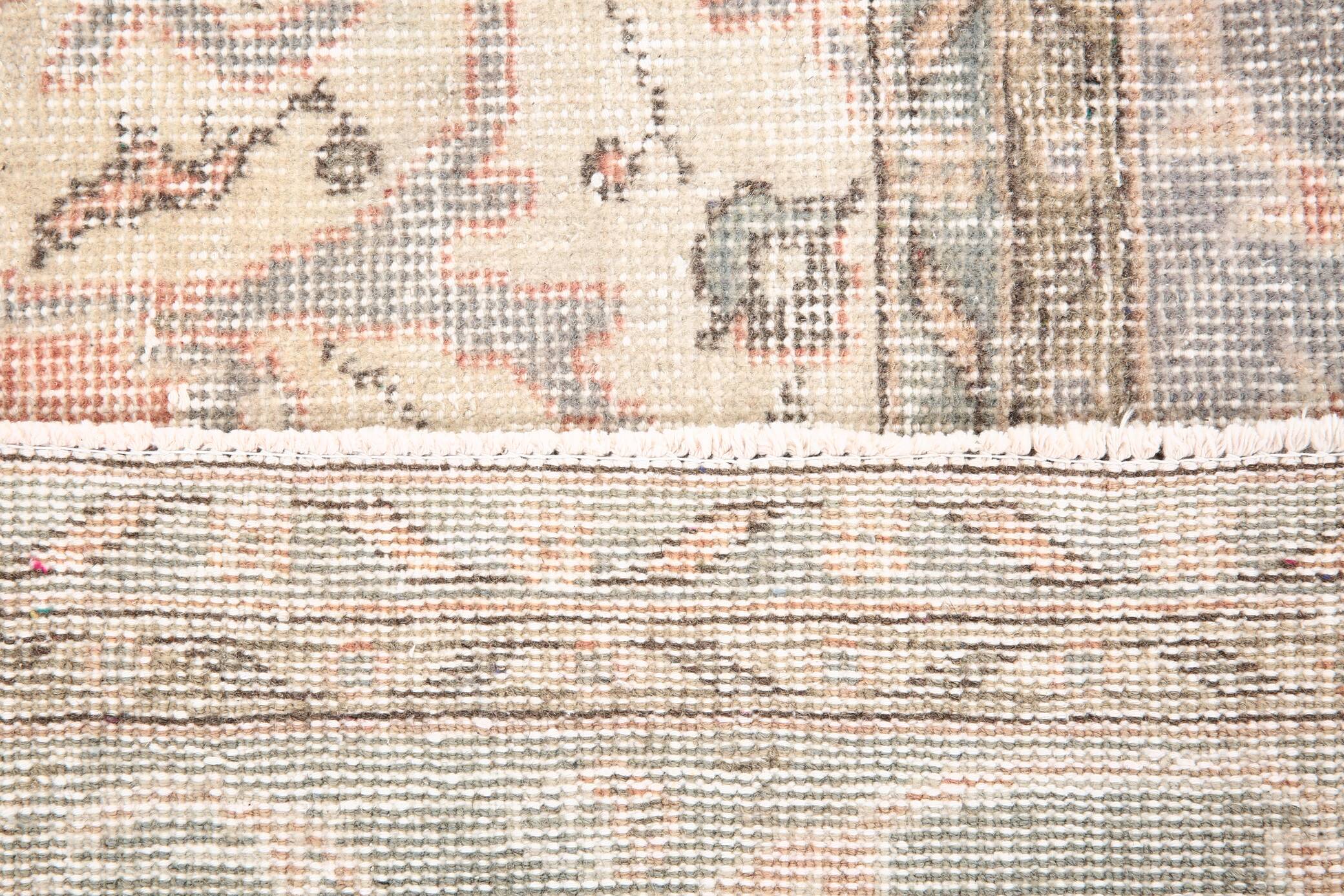 3x10 Rug For Hallway Pale Red Oriental Vintage Runner Rug 91x315Cm