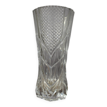 Large cut crystal vase Cristal d'Arques 1950