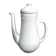 White ceramic coffee pot from Sarreguemines.