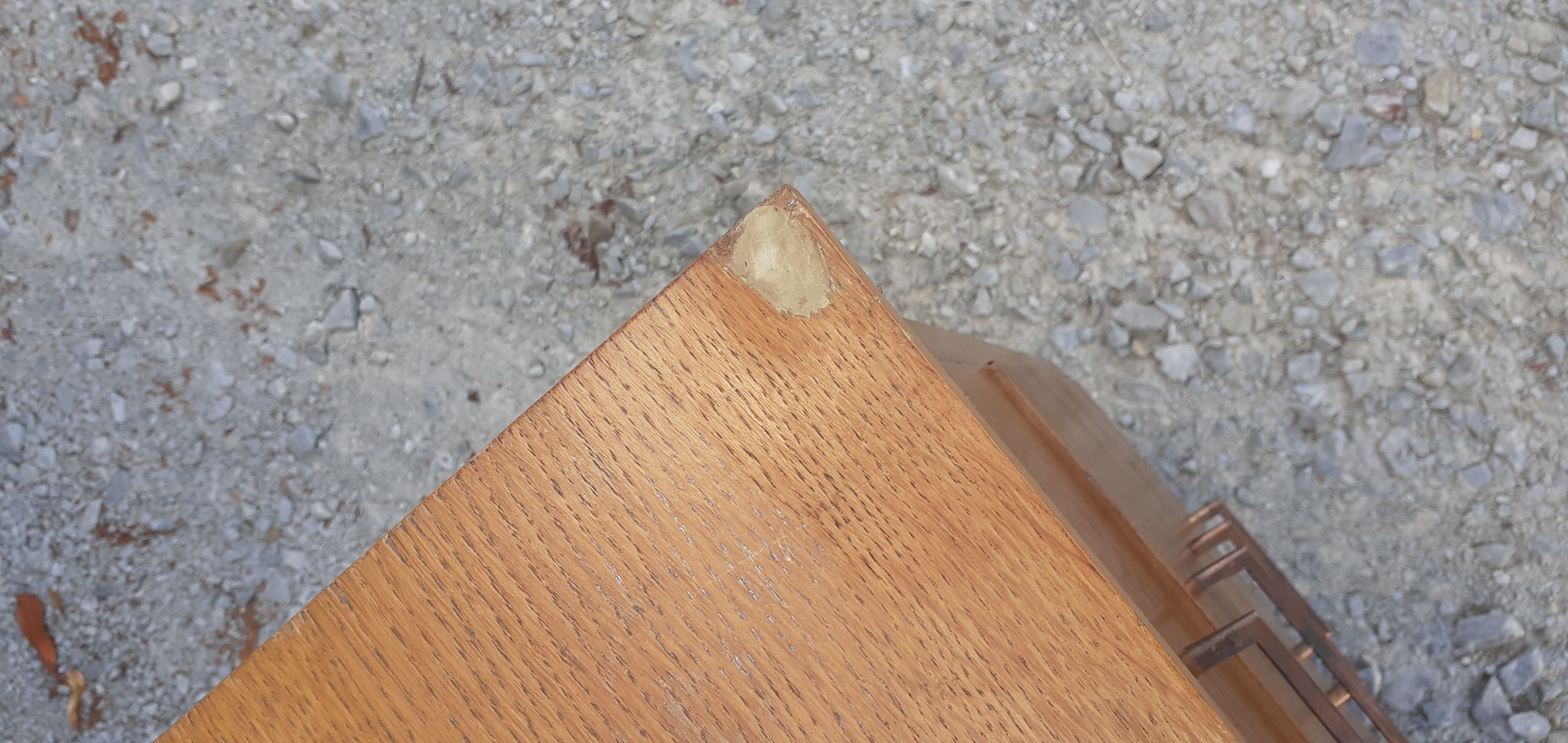 Commode 4 tiroirs pieds compas année 50 vintage