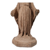 Virgin of devotion, patinated plaster, early nineteenth century