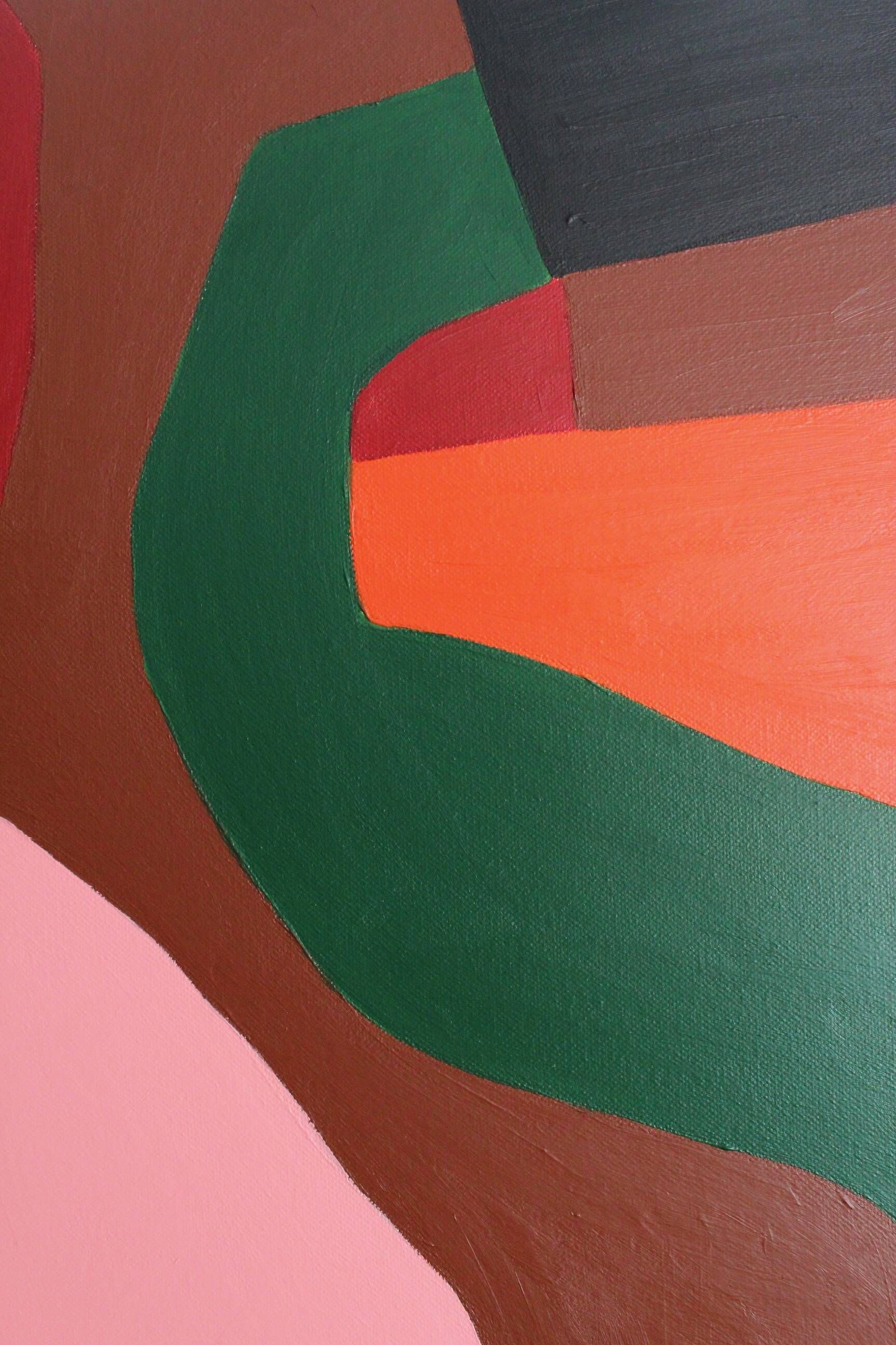 Abstract painting no. 4 on stretched canvas
