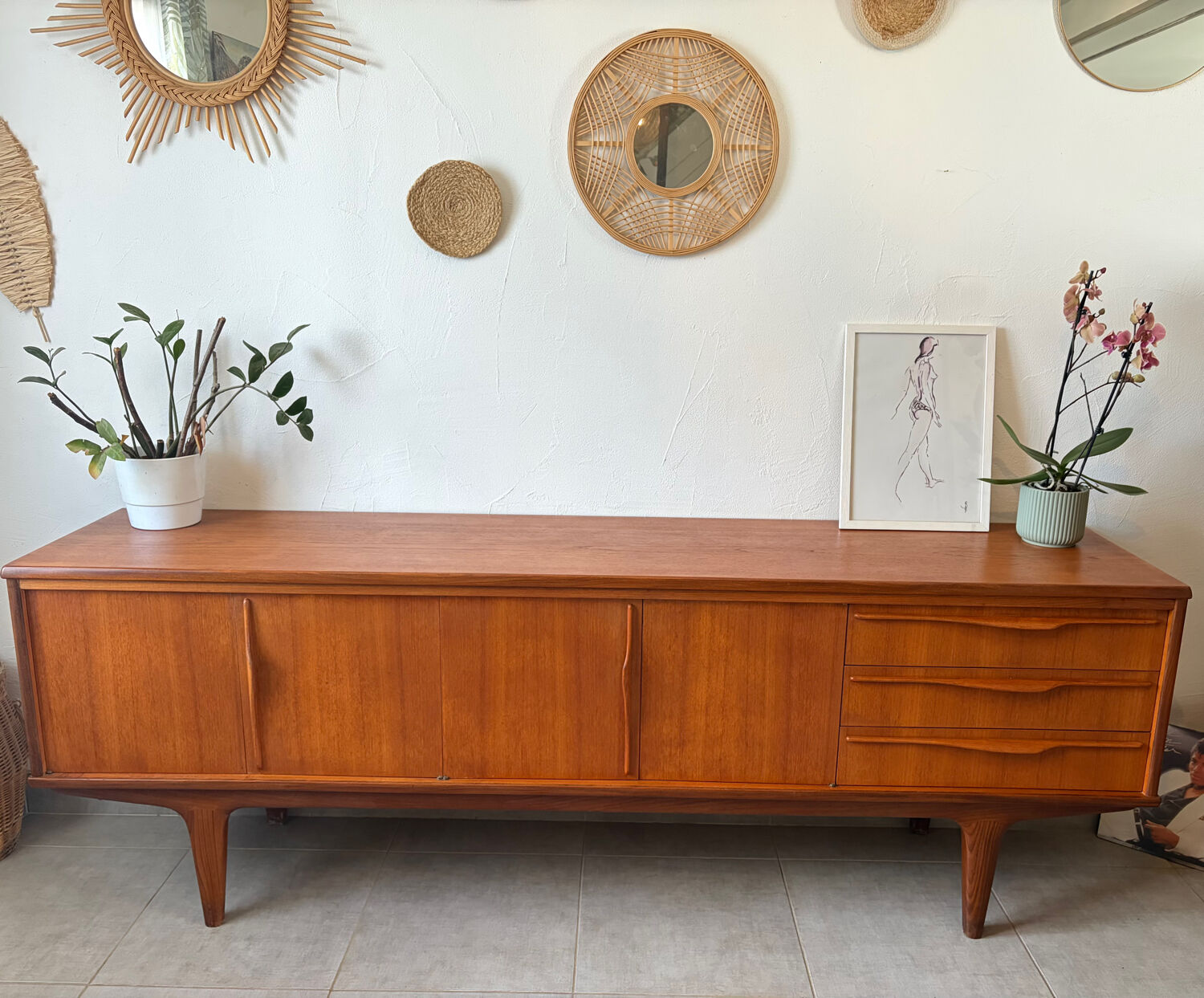 Scandinavian teak sideboard