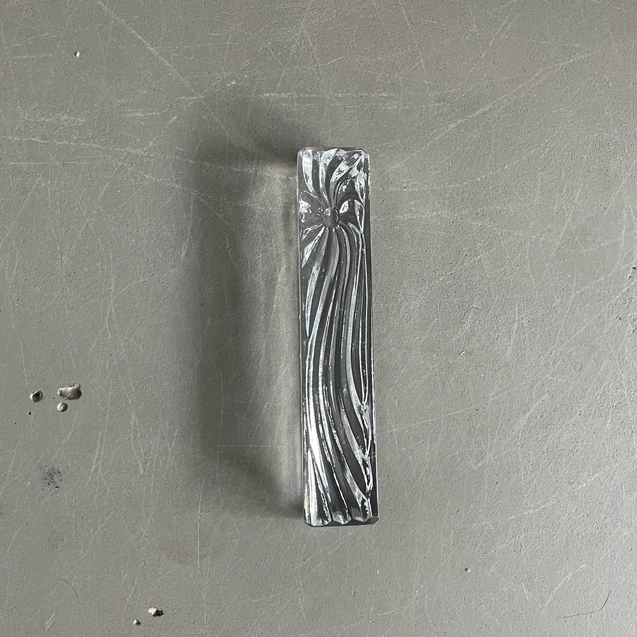 11 moulded glass knife rests - Ref 1167