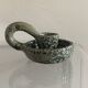 Ceramic cellar rat candle holder