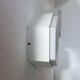 Pair of vintage Raak wall lights, opaline and white lacquered metal, Netherlands 1968