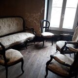 Bench and chairs style Napoleon III