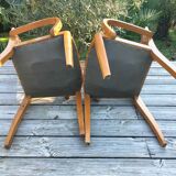 Pair of 50s bridge chairs