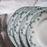 Ancient plates, iron earth, green deco décor