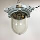 Grey industrial explosion proof lamp, 1970s