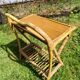 Bamboo and rattan bedside table