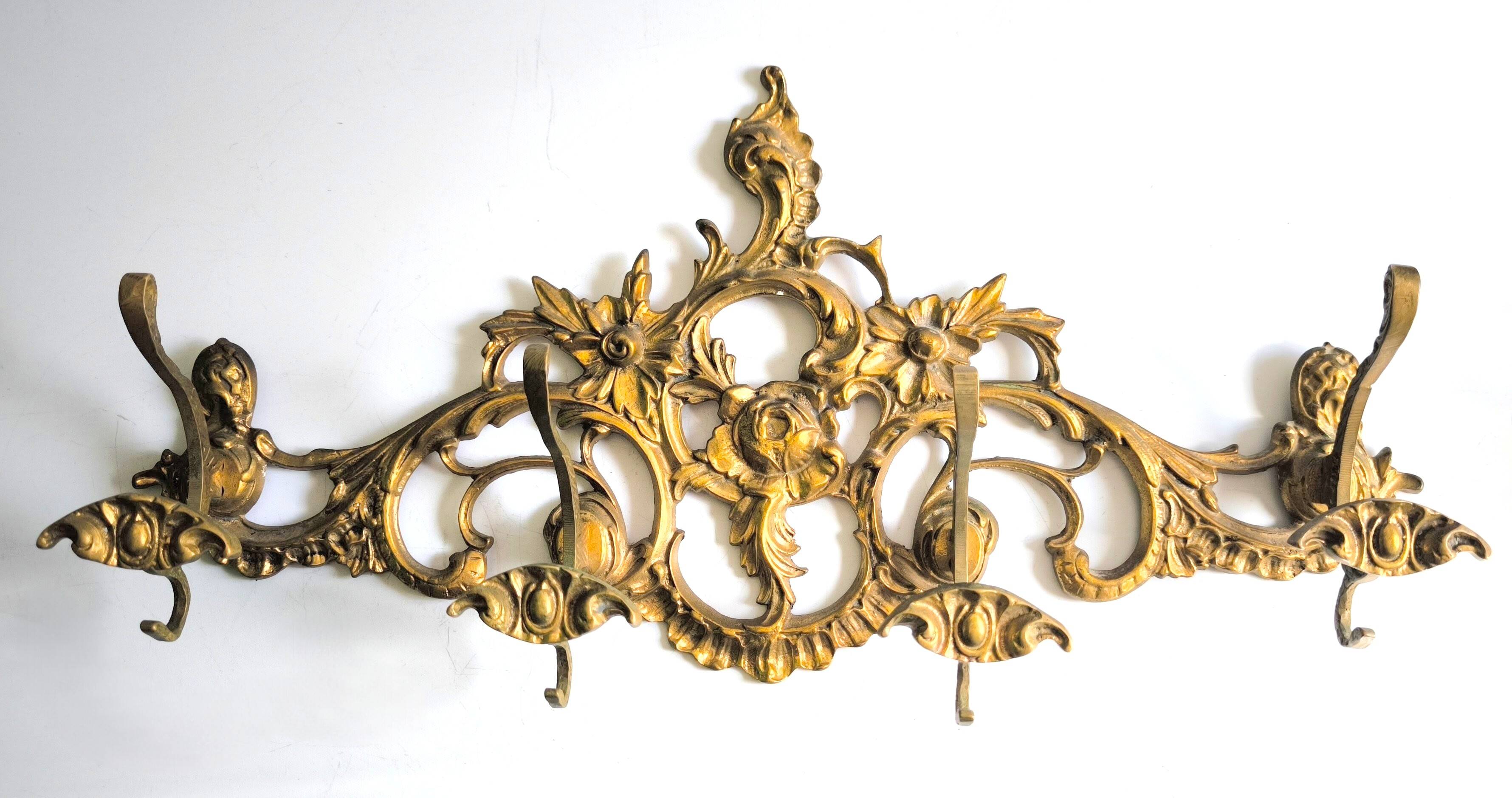 Bronze coat rack in Imperial style from the 1950s.