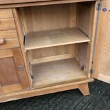 Buffet René Gabriel en hêtre et cp hêtre d’époque reconstruction