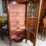 Asian decor rosewood marquetry showcase