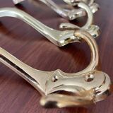 4 golden brass coat racks