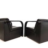 Ensemble de salon en cuir Otto Zapf Arcona pour collection d'art