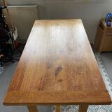 Solid wood farmhouse table