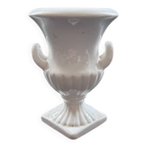 Vase blanc stylé Médicis