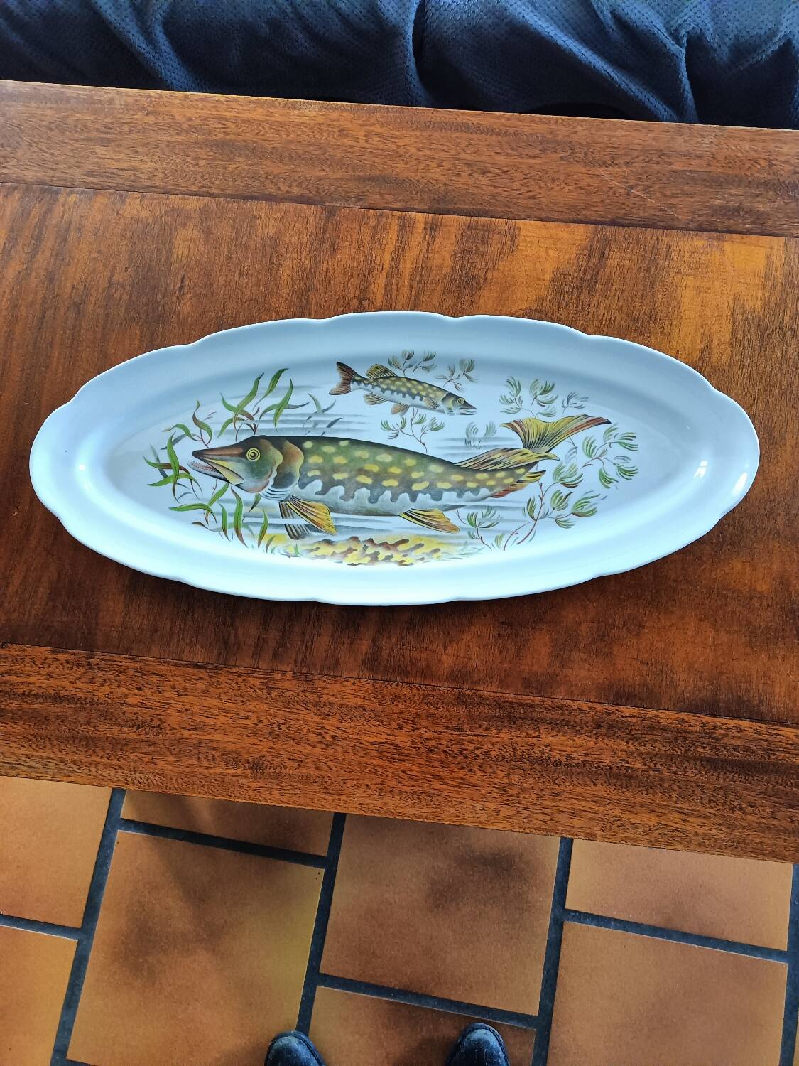Vintage fish dish
