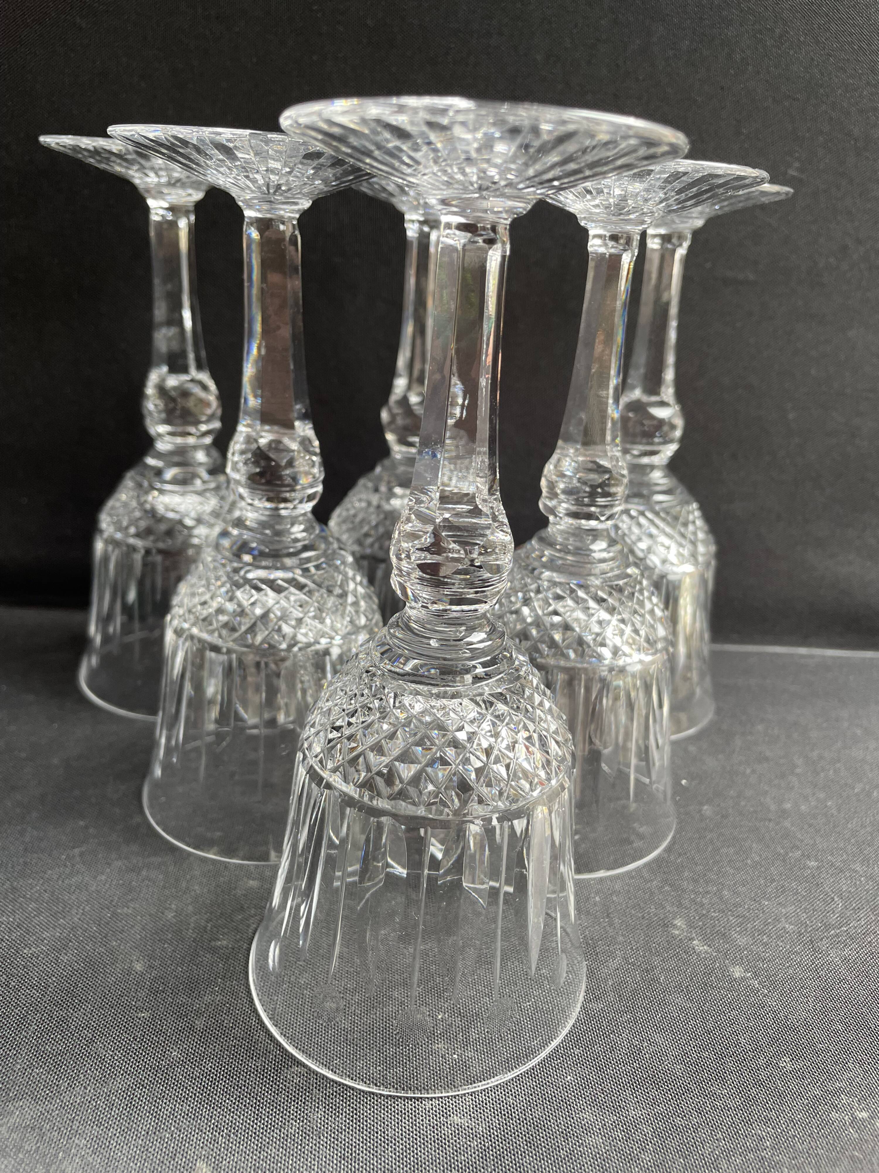 6 Red Wine Glasses – Mouth Blown and Hand Cut Crystal