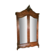 Louis XV style walnut armoire with beveled mirrors