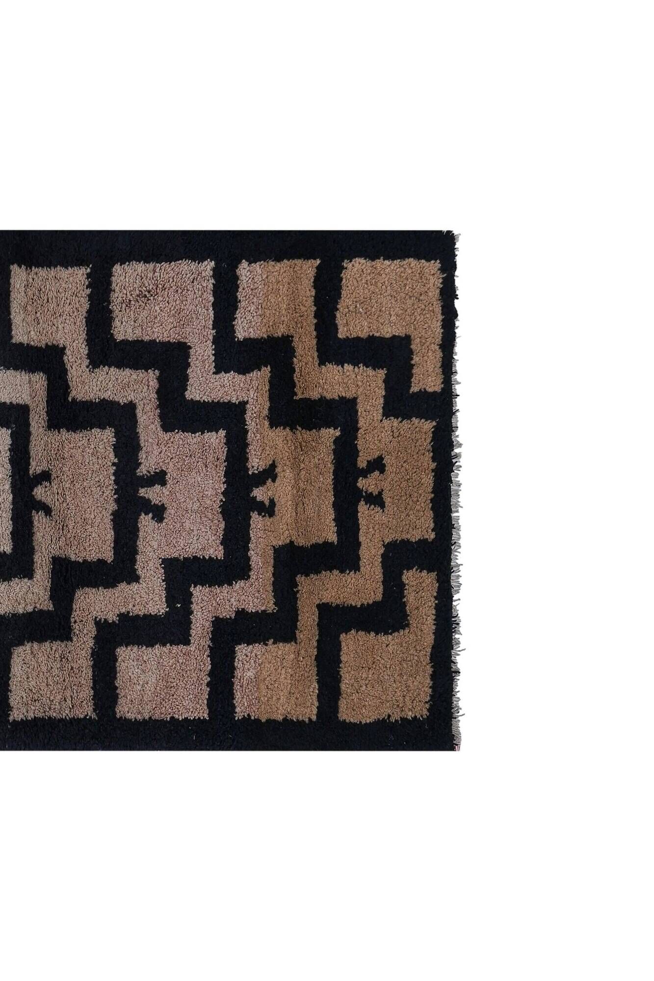 Vintage Turkish rug handmade 94x190 cm