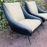 Paire de fauteuils vintage
