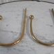 Duo of brass hooks 50-60s