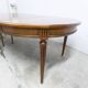 Louis XV round table + 3 extensions 115 cm max 2m50