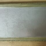 Large Art Deco mirror gilded wood  77x40cm