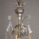 Antique chandelier in glass and gilded metal, Italy, 19th century