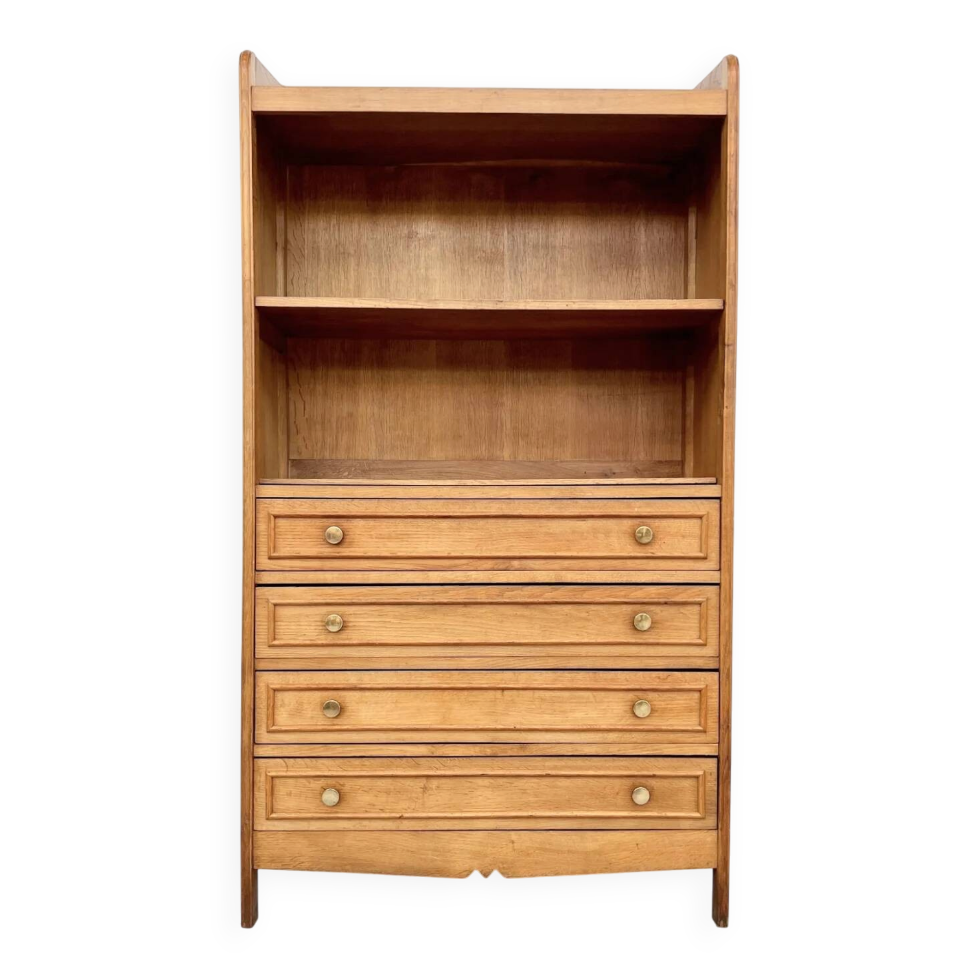 Convenient library, solid oak, 1950s.