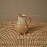 Pichet en grès vase à anse décoration campagne scandinave fabrication artisanale vintage céramique