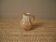 Stoneware pitcher vase with handle Scandinavian country decoration handcrafted vintage ceramic