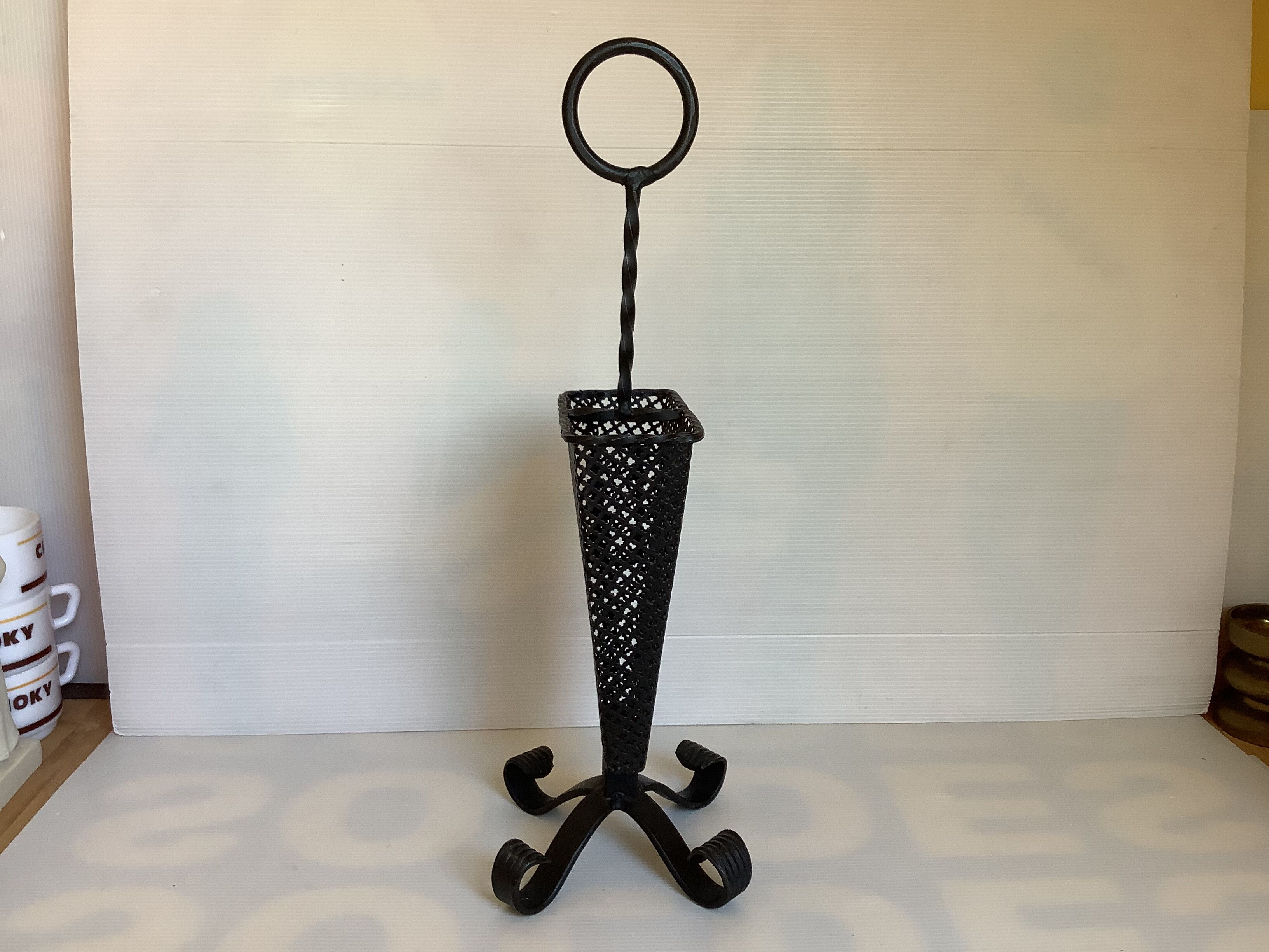 Fireplace match holder