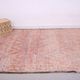 Tapis marocain vintage rose 205 x 303 cm, tapis en laine berbère, tapis berbère boho