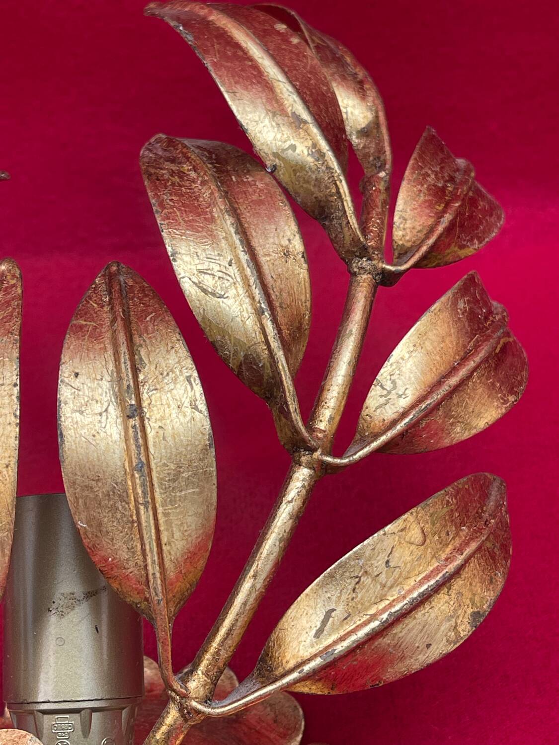 Golden Leaf Appliques Hans Kögl Style 1960/70 Hollywood Re