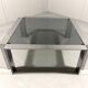Chrome plated & smoked glass low coffee table 1960’s
