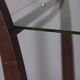 Vintage 1940s wooden and glass Italian design food trolley