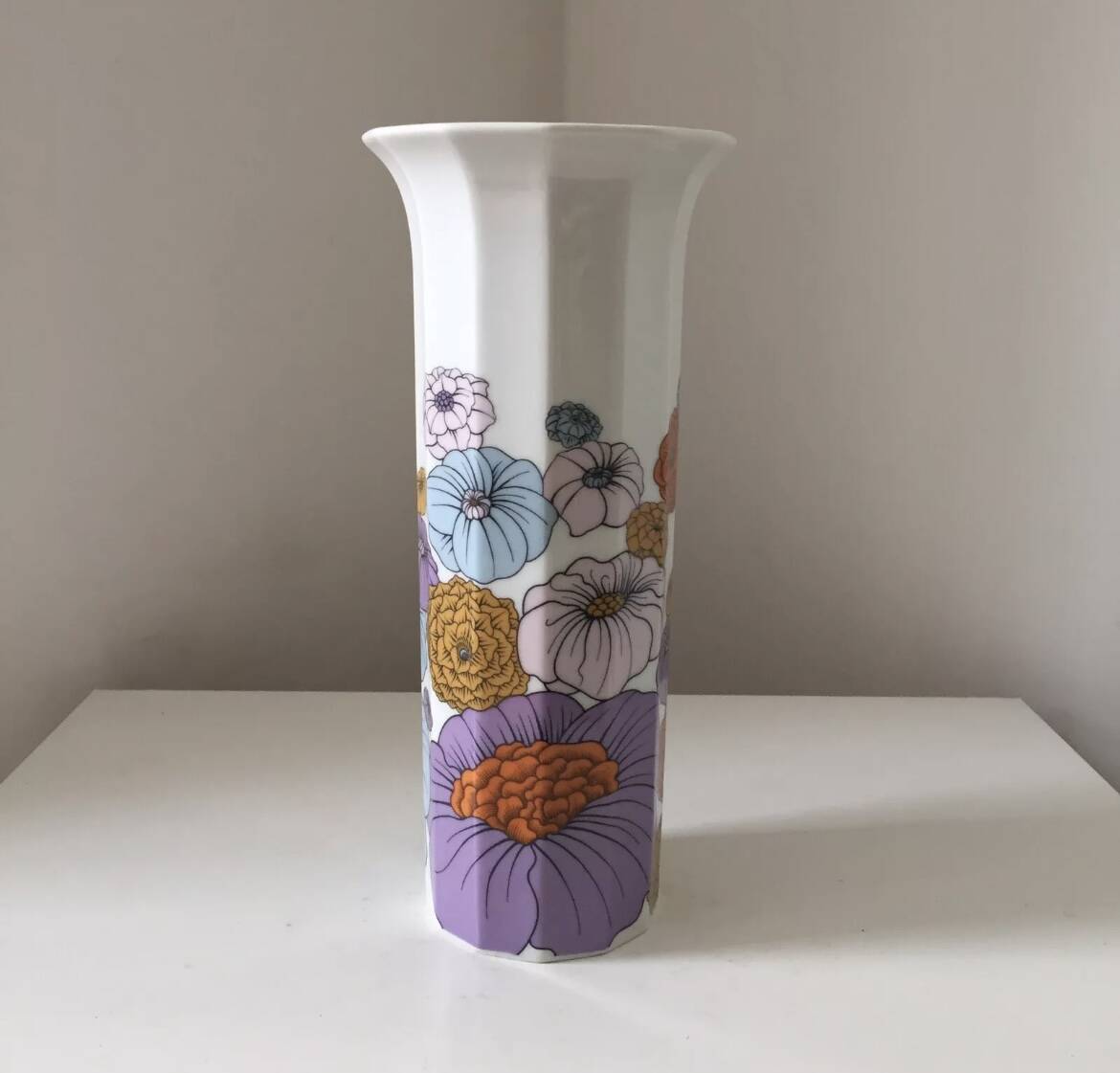 Vintage polygon vase Rosenthal Alain le Foll design Tapio Wirkkala