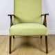B-310 VAR armchair green olive velvet - light