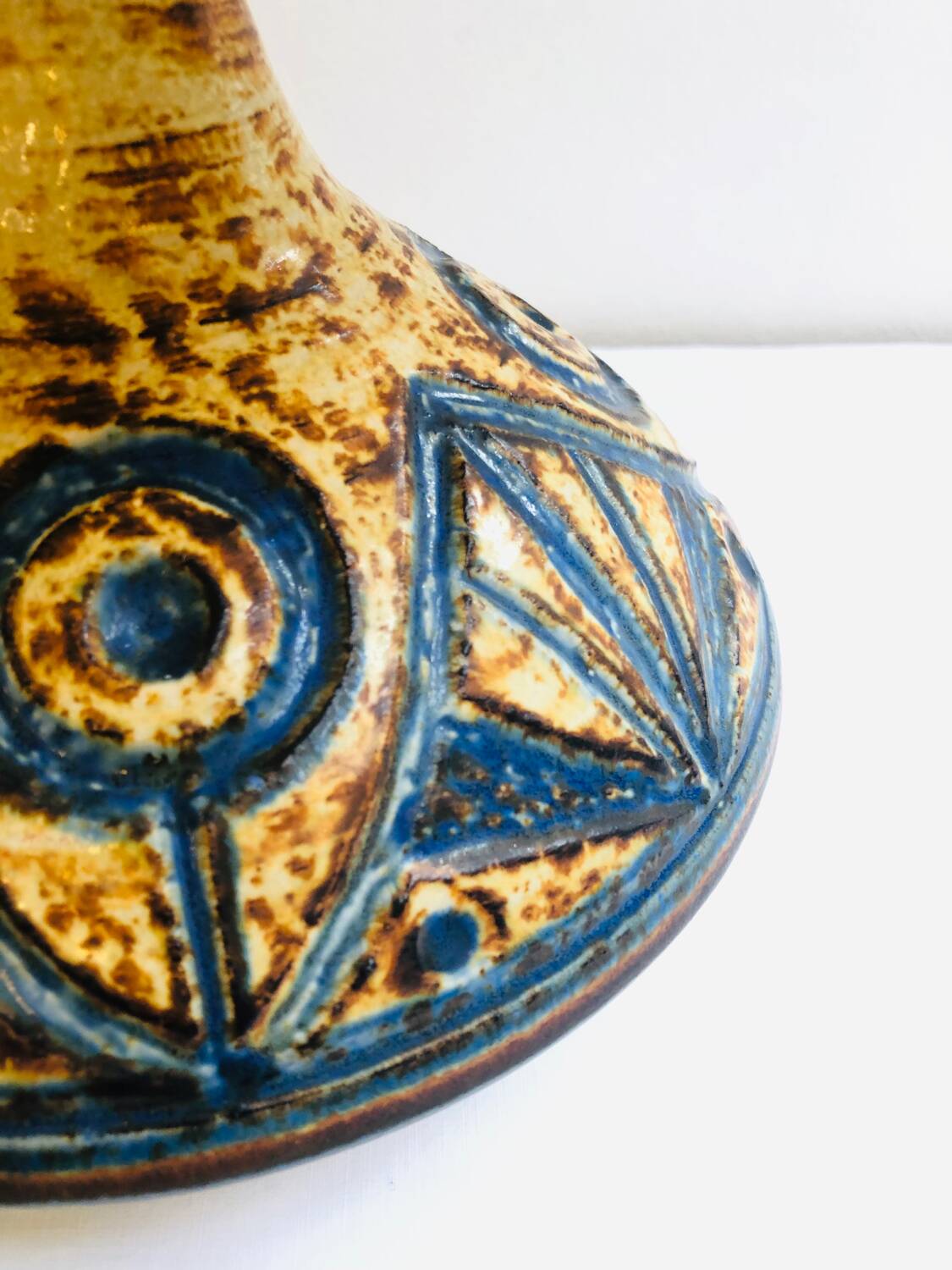 Mid-Century Danish Ceramic Table Lamp by Arne Finne Nielsen for Søholm Ceramic, 1960s