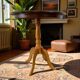 Vintage round wooden side table