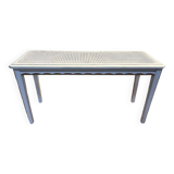 Bench - Piano bench painted in cane