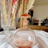 Carafe flacon en verre rose