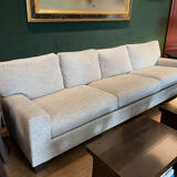 Sofa in light gray fabric - 5 seats