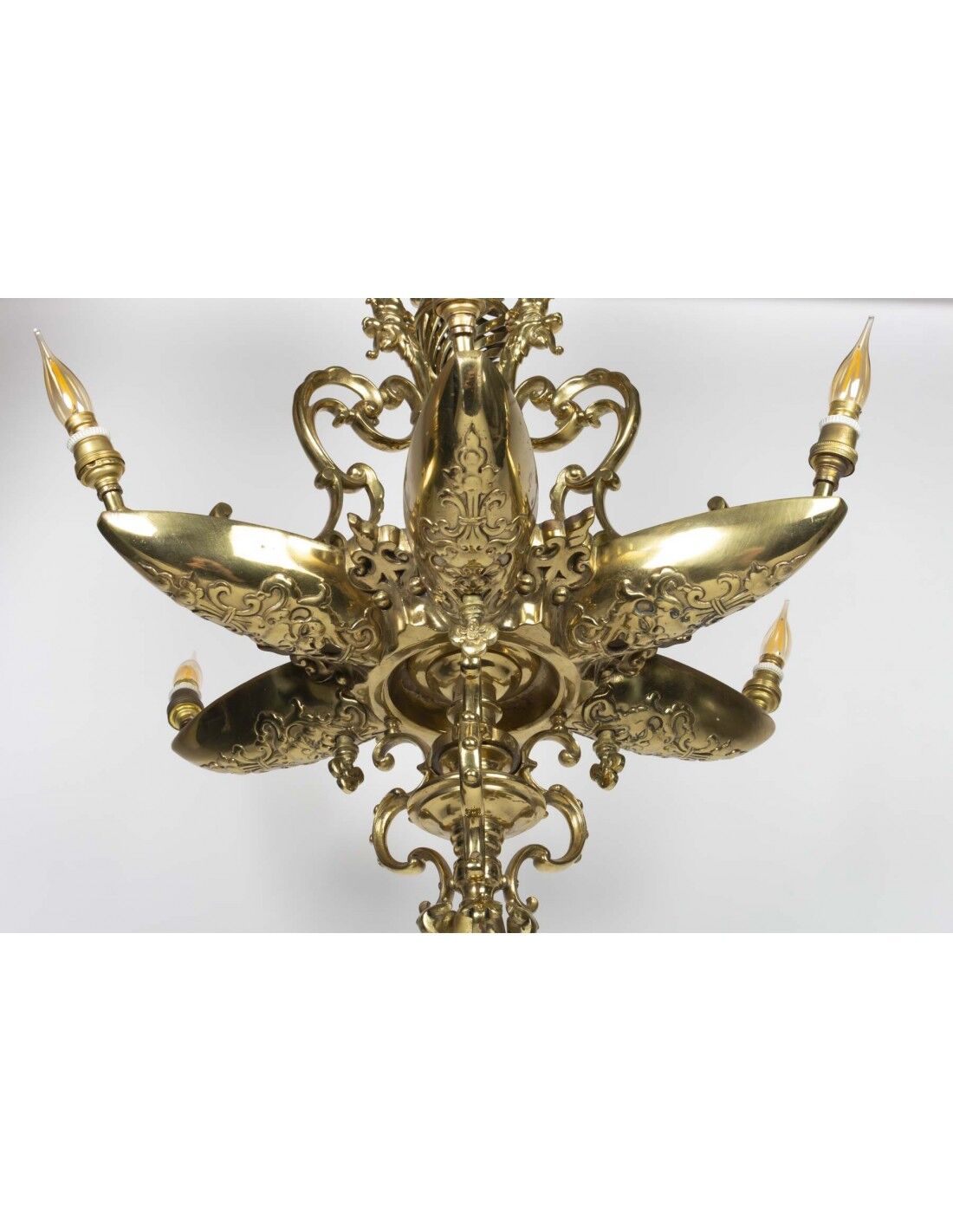 Lustre en bronze doré d'epoque Napoléon III